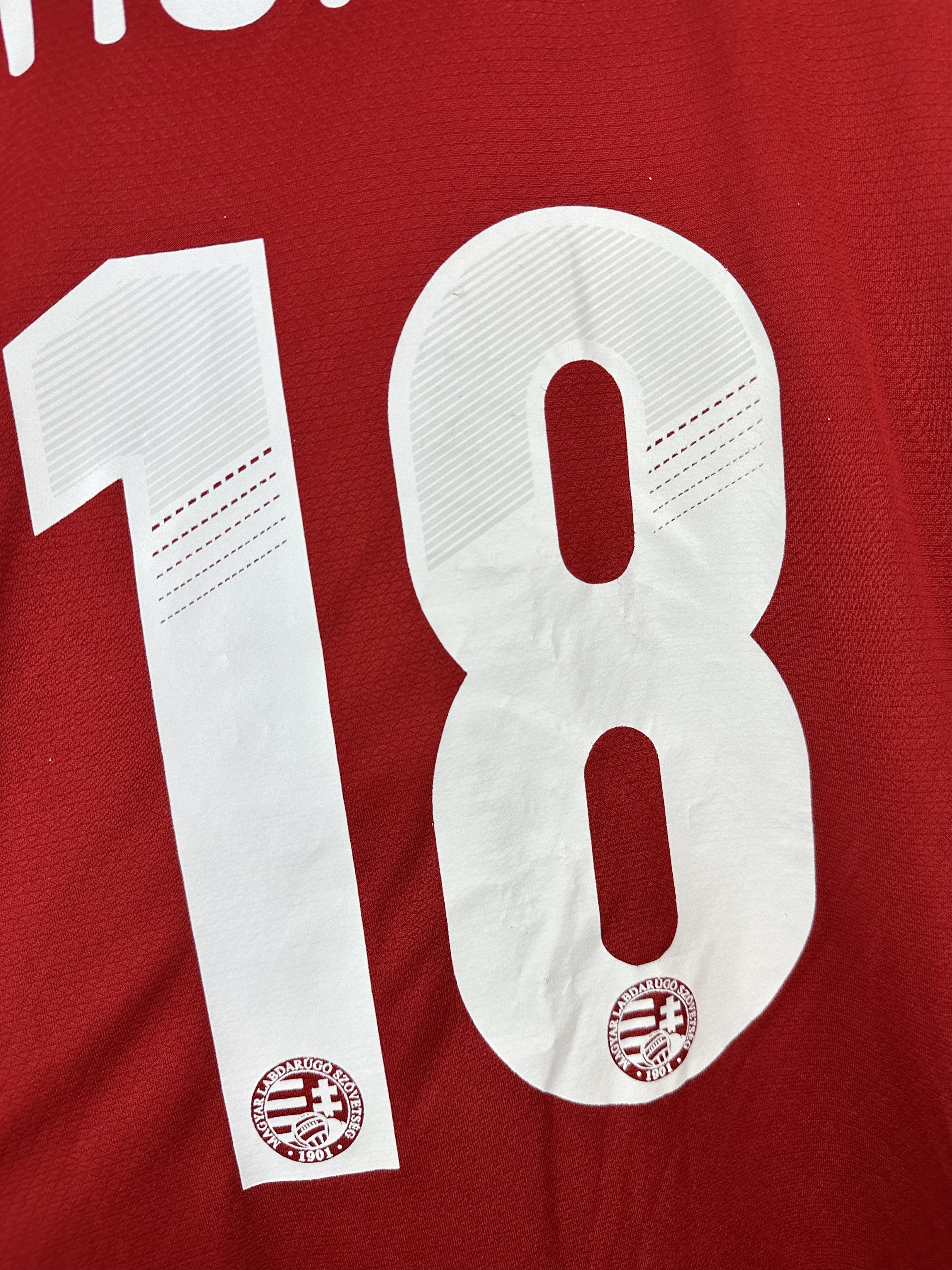 Adidas Hungary football shirt 2012 Soccer #18 Halmosi Adidas Jersey Size US XL / EU 56 / 4 - 16 Thumbnail