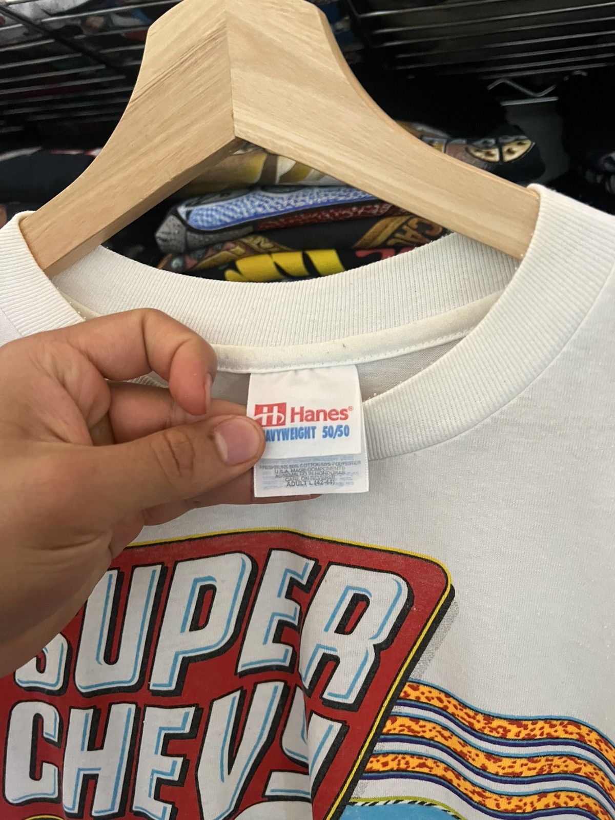 Chevrolet 90s Super Chevy Magazine Car Racing Tee Size US L / EU 52-54 / 3 - 4 Thumbnail