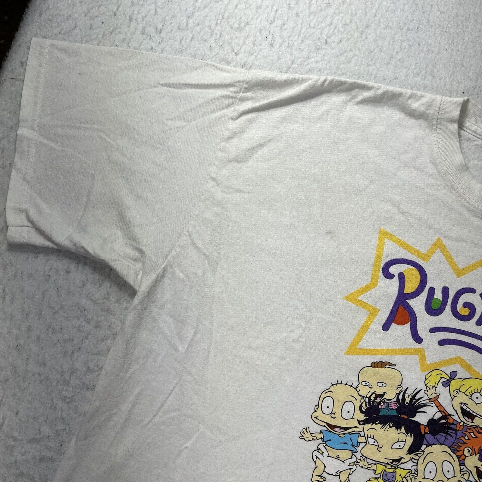 Nickelodeon Nickelodeon Rugrats 2X White Cropped Top Graphic T Shirt Size XXL / US 16-18 / IT 52-54 - 5 Thumbnail