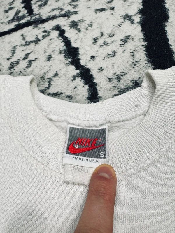 Nike Vintage Nike Spellout crewneck sweatshirt white logo S Size US S / EU 44-46 / 1 - 4 Thumbnail