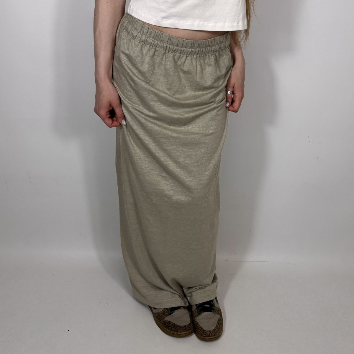 Rundholz Vintage 00s Rundholz Lenin Pencil Maxi Dress Luxury Style Size 26" / US 2 / IT 38 - 3 Thumbnail