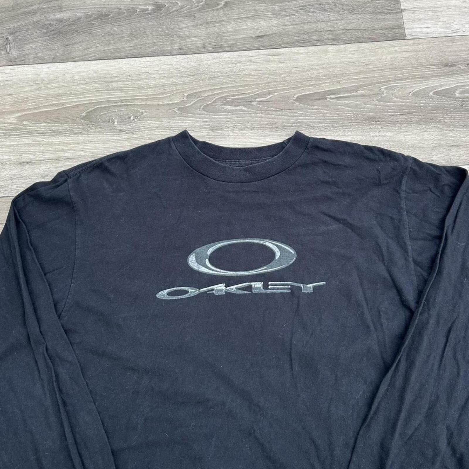 Oakley Vintage 90’s Y2k Oakley Software black chrome long sleeve M Size US M / EU 48-50 / 2 - 2 Thumbnail
