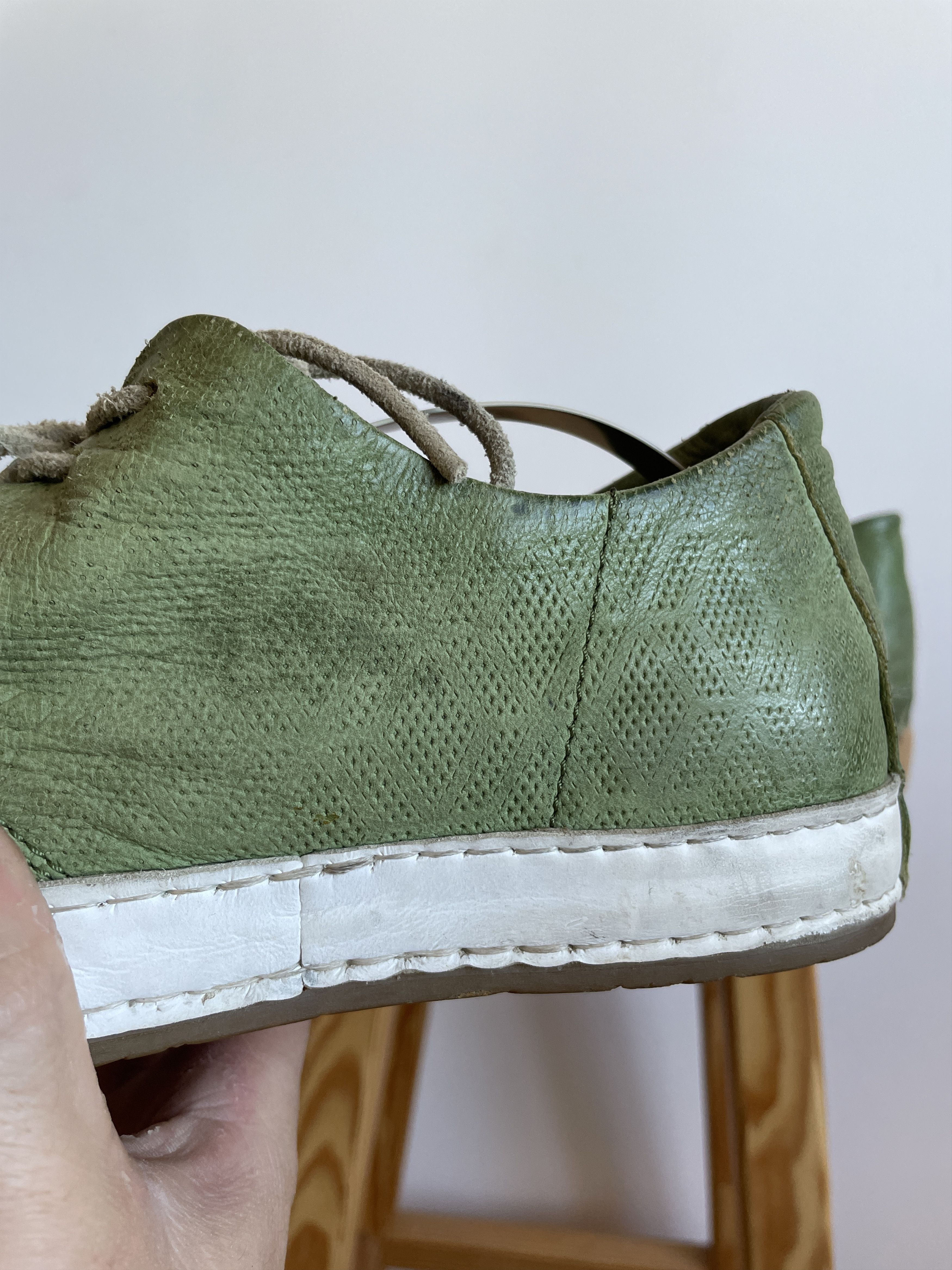 A.S.98 A.S. 98 Womens Leather Woven Distressed Sneakers Size US 10 / IT 40 - 10 Thumbnail