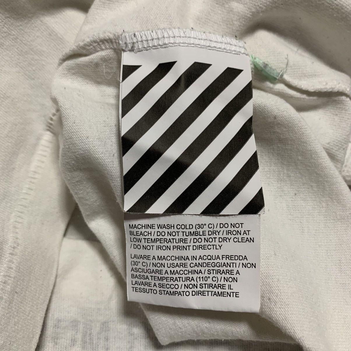Off-White Off White XS Elevator Music White Tee Virgil Abloh Size US XS / EU 42 / 0 - 7 Thumbnail