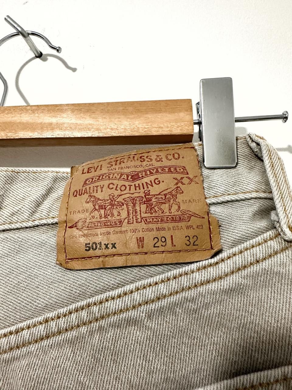 Levi's × Vintage Rare Made in USA Levi's 1990's Denim Shorts W29 Size 29" - 3 Thumbnail