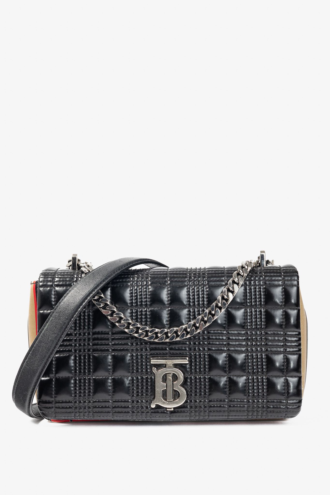 Burberry Burberry Lola Small Quilted Leather Icon-Stripe Shoulder Bag Size ONE SIZE - 1 Thumbnail