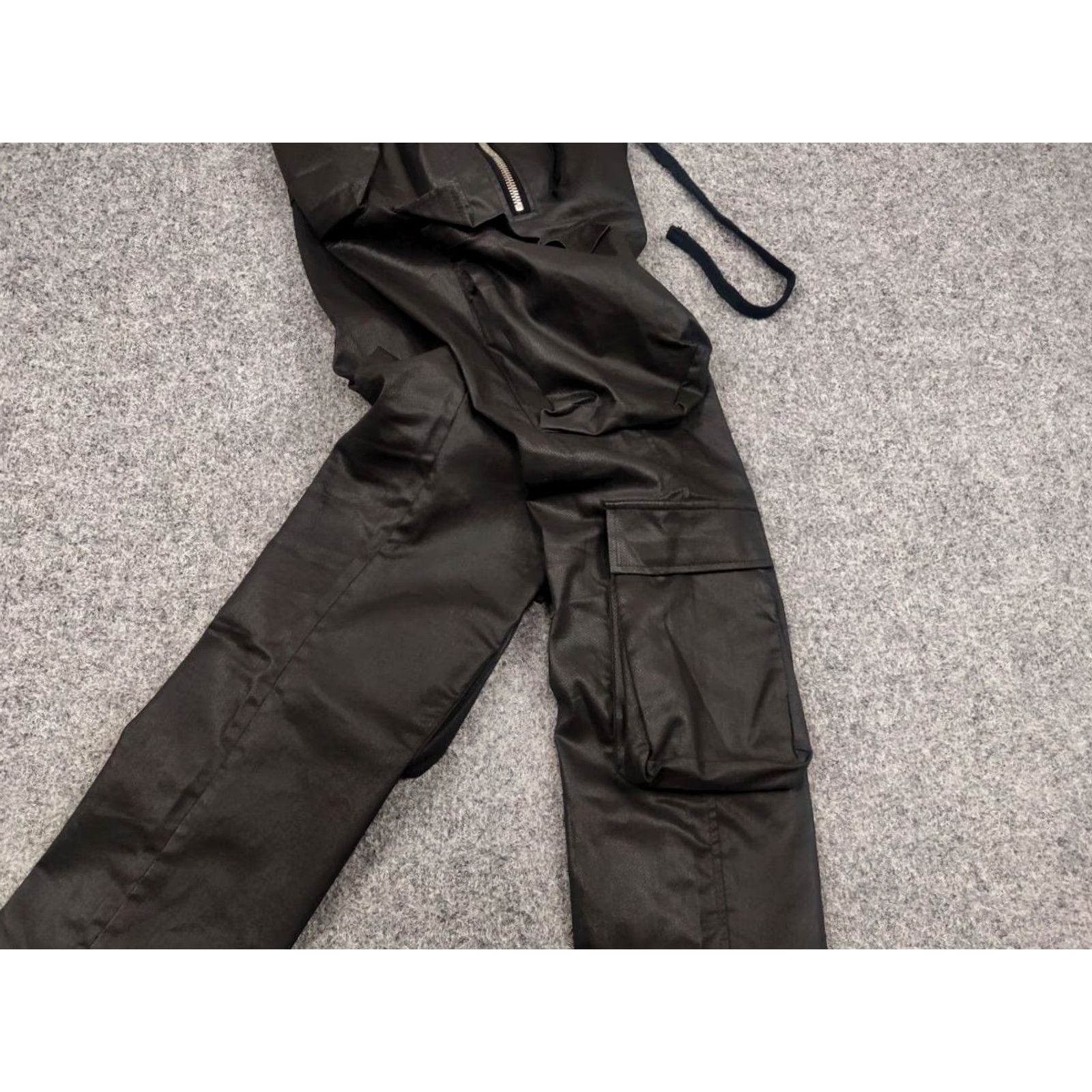 Vagabond Vagabond Black Slim Multipocket Cargo Pants Rick Owens style Size US 33 - 4 Thumbnail