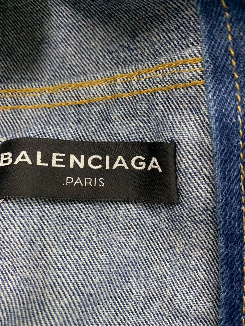 Balenciaga Balenciaga Denim Jacket Size US L / EU 52-54 / 3 - 4 Thumbnail