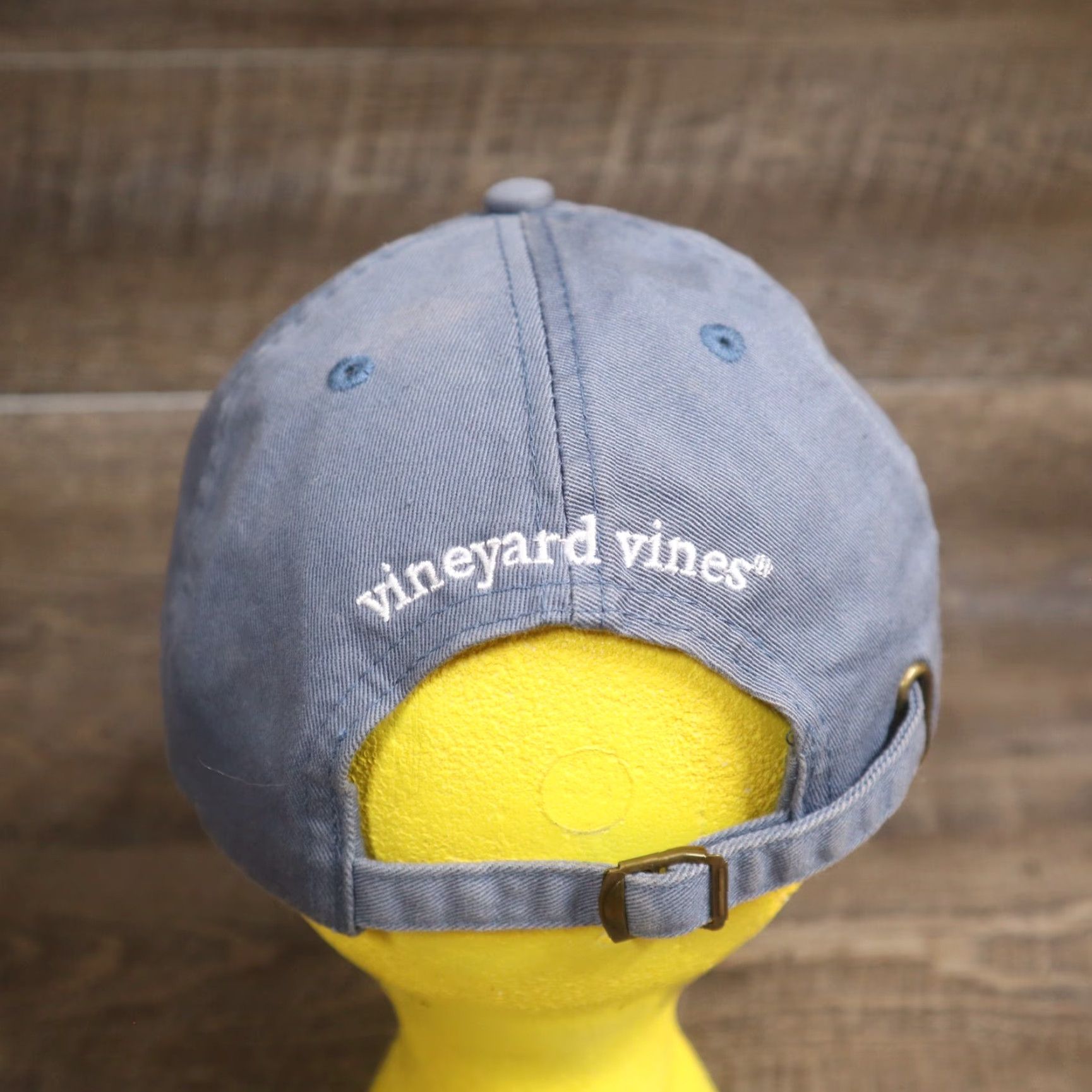 Vineyard Vines Vineyard Vines Hat Whale Baseball Cap Faded Worn In Blue Strapback Adjustable Size ONE SIZE - 3 Thumbnail
