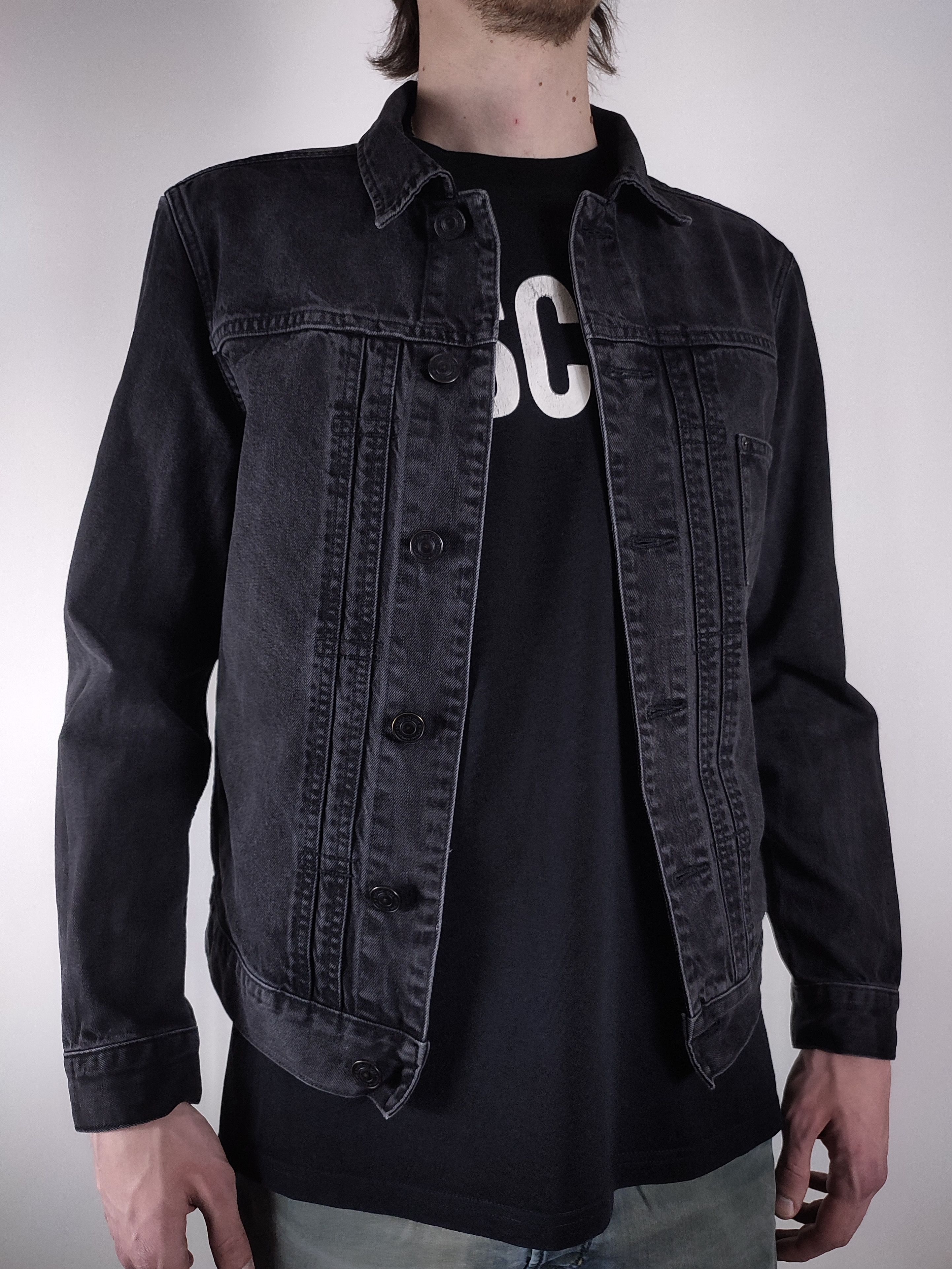 Allsaints Allsaints Baroda Black Denim Jacket Size US M / EU 48-50 / 2 - 4 Thumbnail