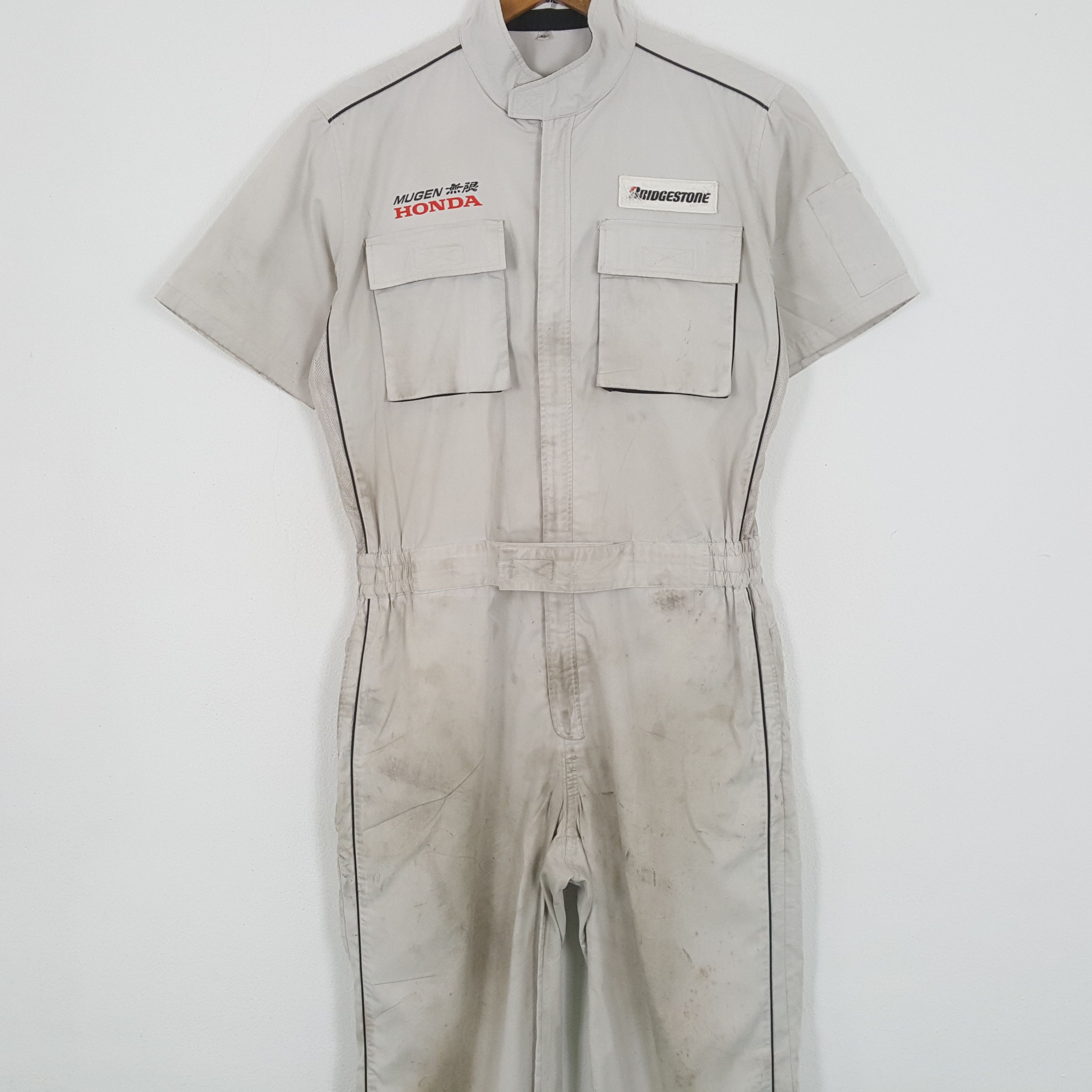 Honda × Vintage Vintage BRIGESTONE MUGEN HONDA Japan Racing Custom Coverall Size US L / EU 52-54 / 3 - 5 Thumbnail