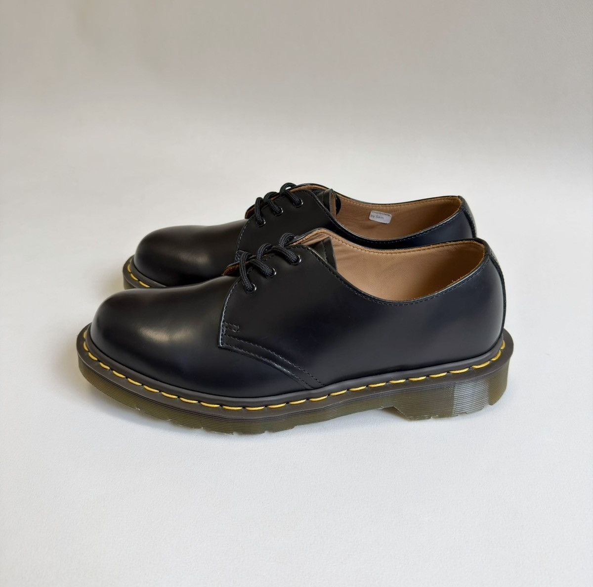 Comme des Garcons × Dr. Martens ‘MIE 1461’ Black Leather Shoes Size US 9 / EU 42 - 2 Thumbnail