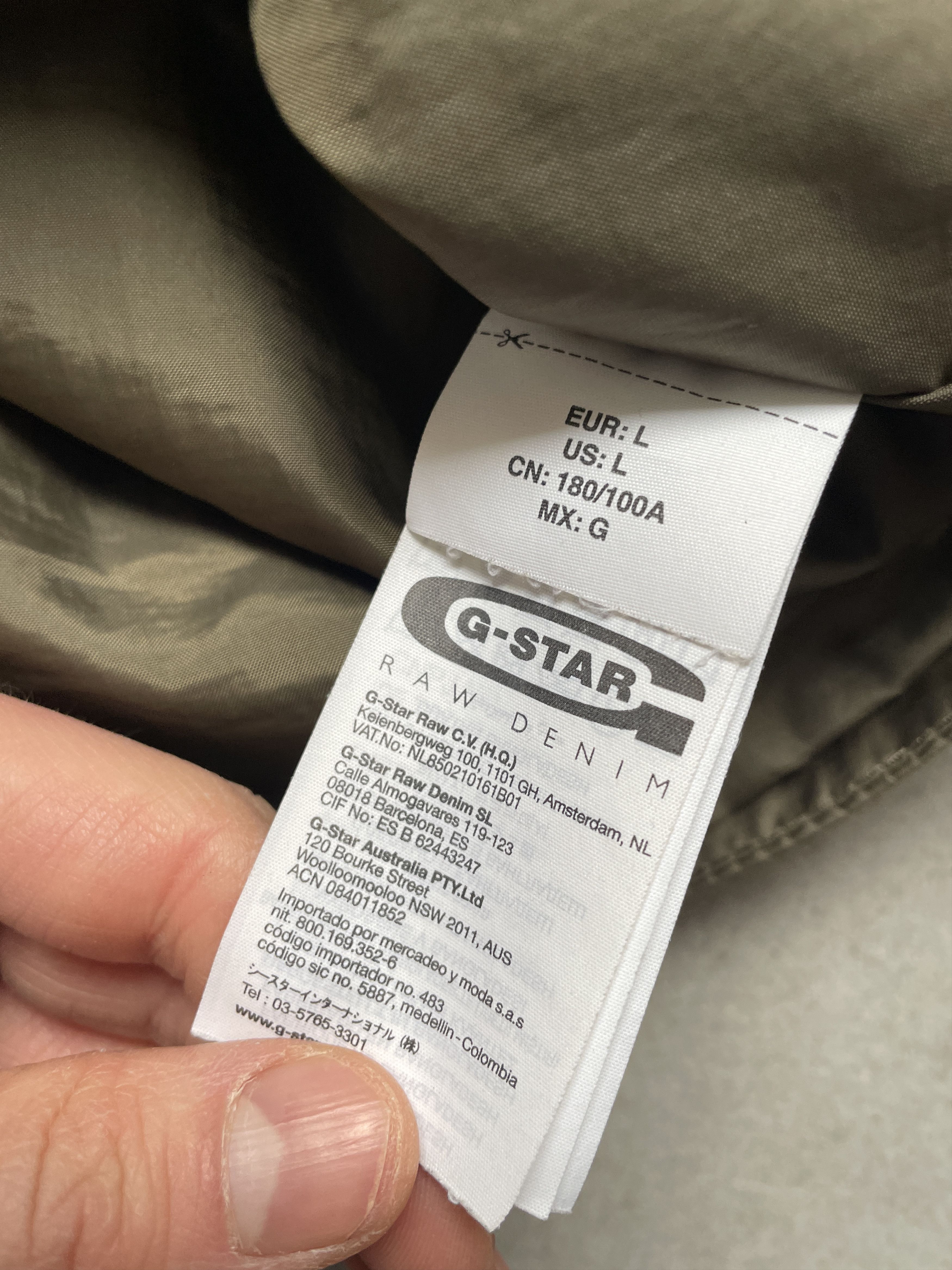 G-Star G-STAR RAW MILITARY UTILITY WINDBREAKER LIGHT KHAKI JACKET Size US L / EU 52-54 / 3 - 7 Thumbnail
