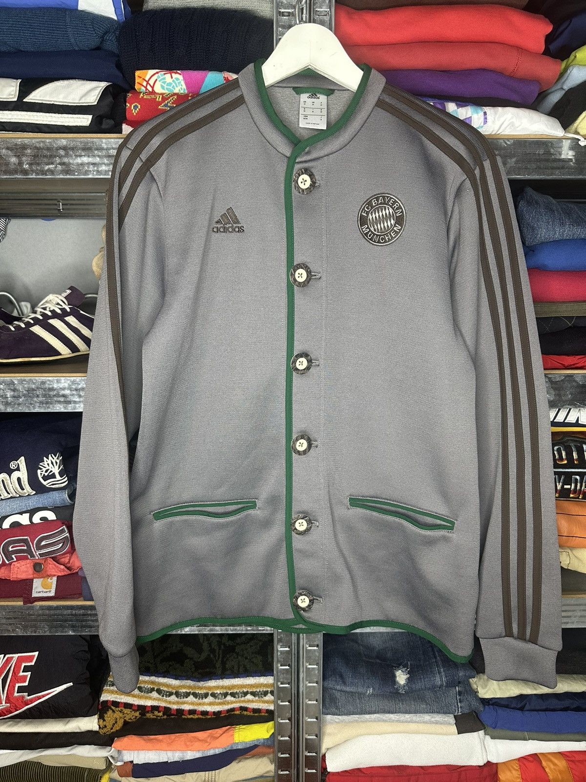 image of Adidas Bayern Munich Traditional Oktoberfest 1 Janker Jacket, Men's (Size Medium)