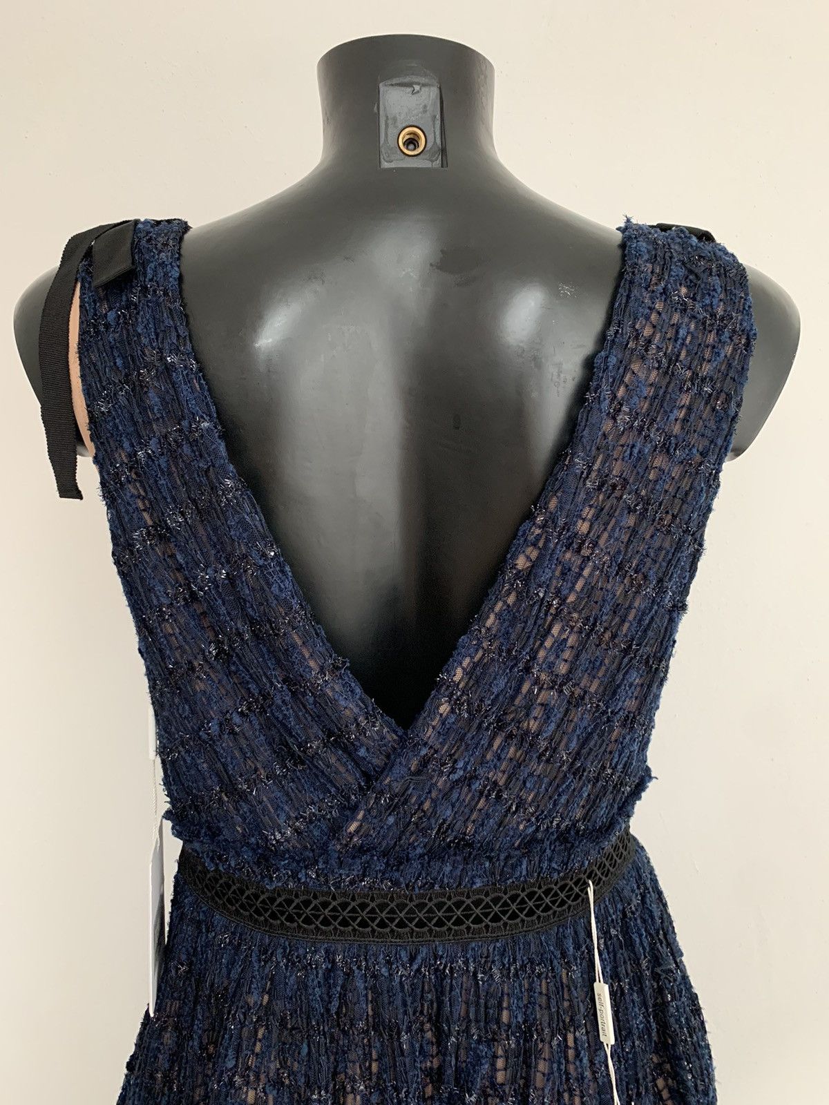 Self-Portrait Self Portrait Mini Dress Navy Size M / US 6-8 / IT 42-44 - 10 Thumbnail