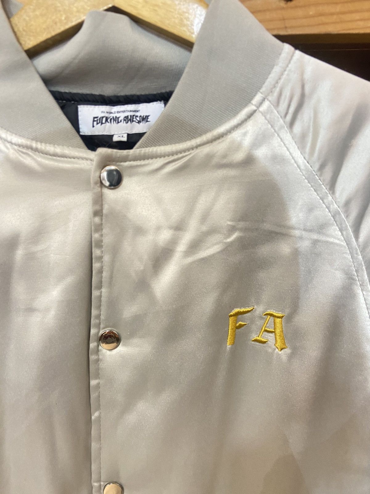 Fucking Awesome FUCKING AWESOME ANGLE BURN VARSITY JACKET Size US XL / EU 56 / 4 - 4 Thumbnail