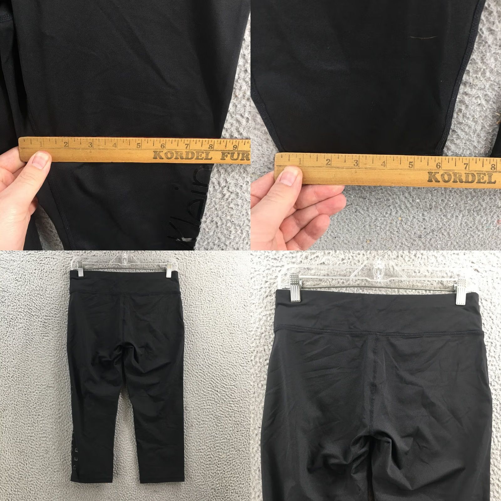 Calvin Klein Calvin Klein Capri Leggings Womens L Black Low Rise Elastic Waist Caprisactivewear Slim Fit Womens L Capris Black CK Leggings Size 36" / US 14 / IT 50 - 8 Thumbnail