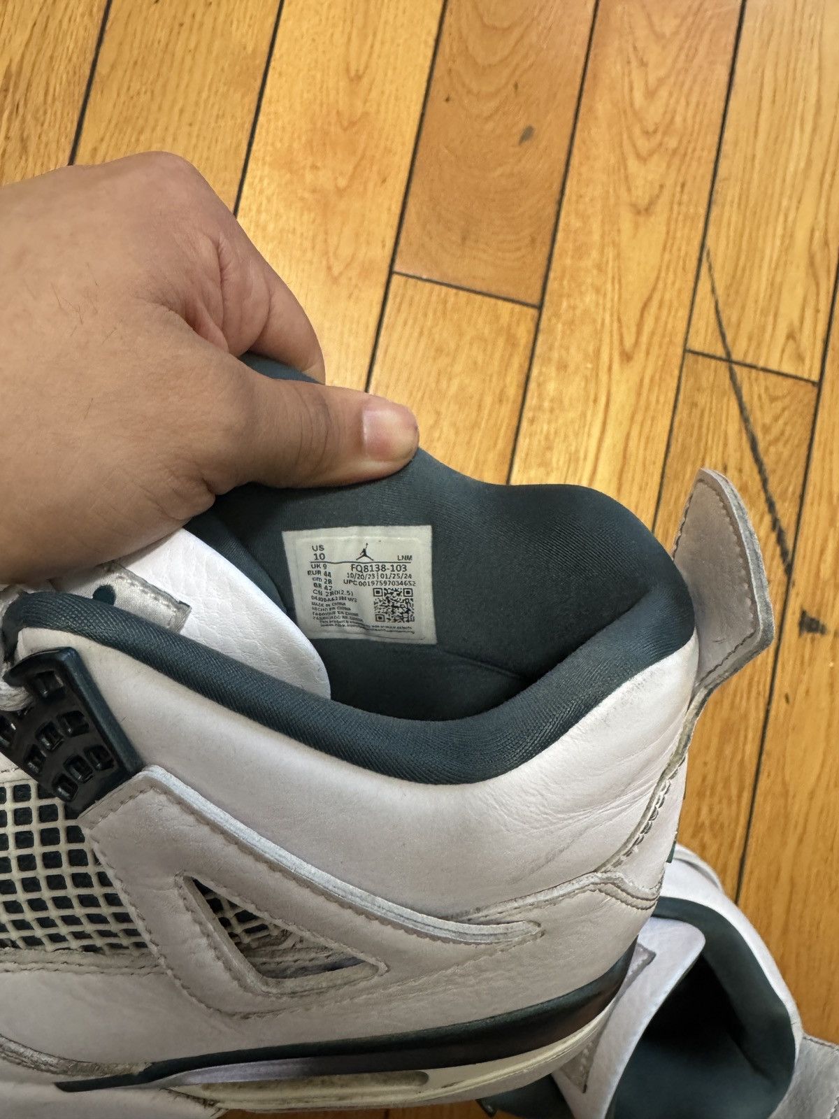 Jordan Brand Air Jordan 4 "Oxidized Green" Size US 10 / EU 43 - 11 Thumbnail