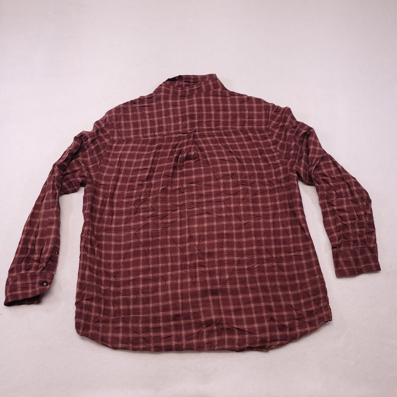 Guide Series Guide Series Windowpane Flannel Shirt Mens Size Large L Red Size US L / EU 52-54 / 3 - 9 Thumbnail