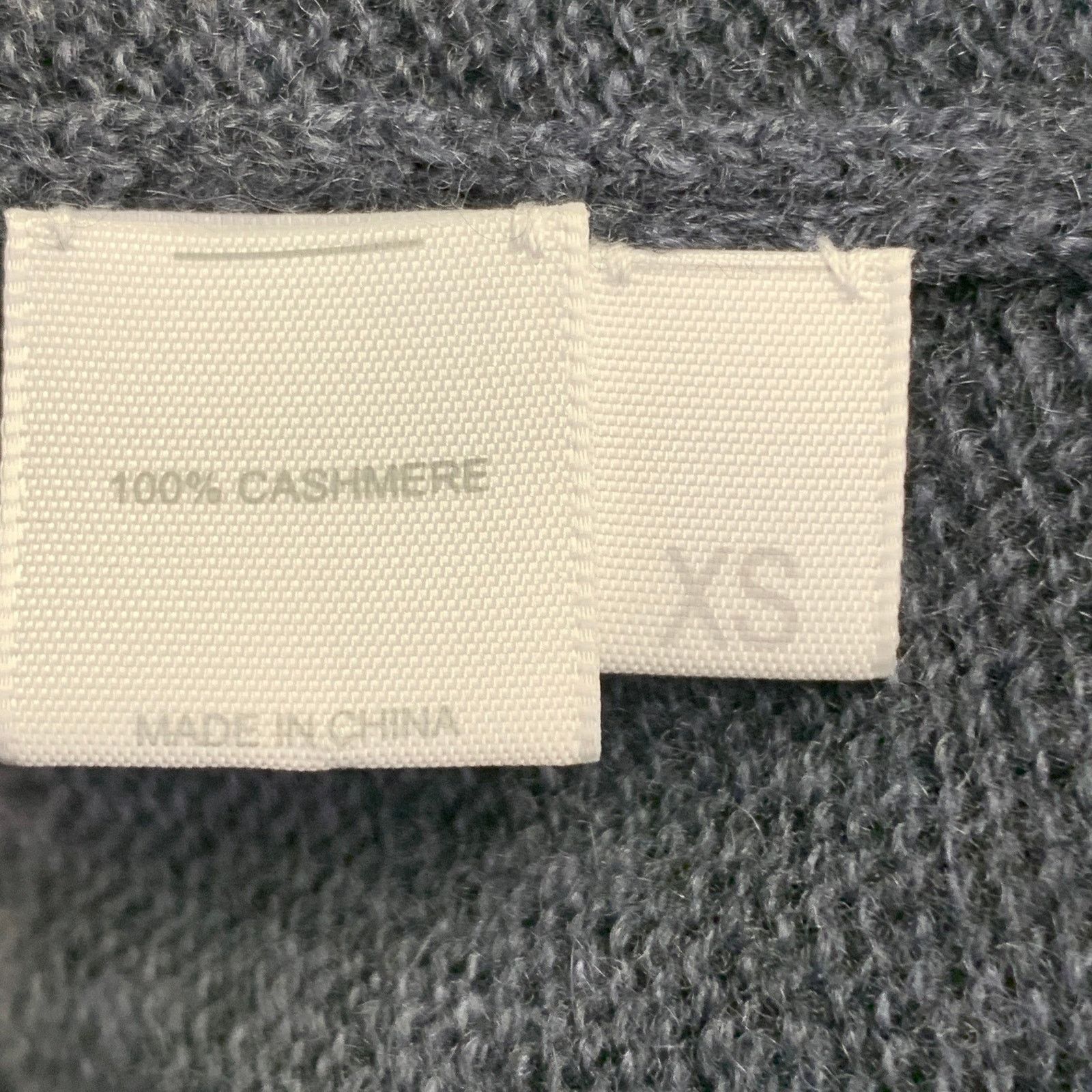Other KOKUN Size XS Grey Navy Cashmere Ombre Open Knit Pullover Size XS / US 0-2 / IT 36-38 - 8 Thumbnail