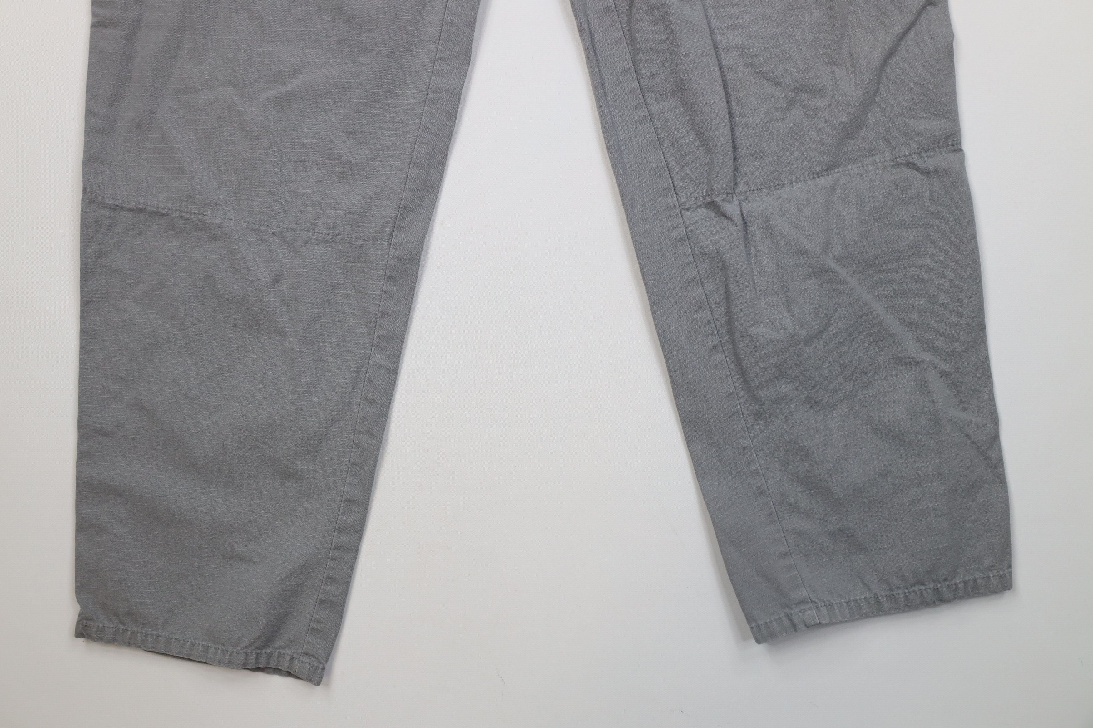 Vintage Vintage 90s Streetwear Ripstop Double Knee Pants Gray USA Size US 34 / EU 50 - 4 Thumbnail