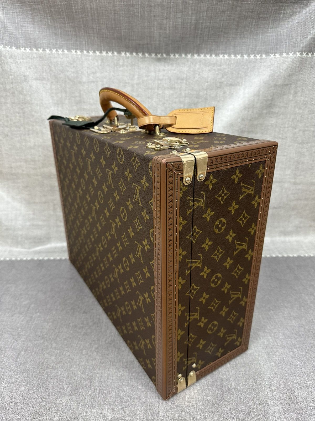 Louis Vuitton Louis Vuitton President Monogram Briefcase Trunk Vintage Size ONE SIZE - 9 Thumbnail