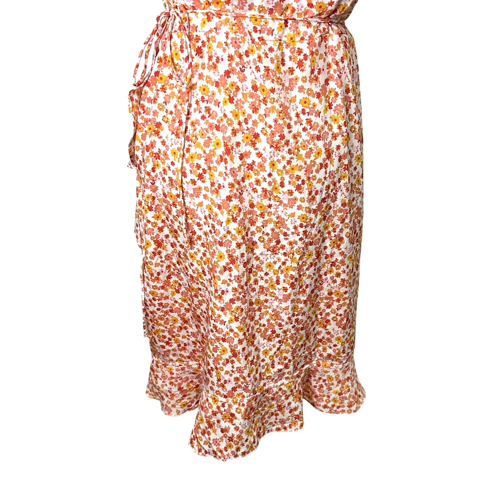 Other Vero Moda Mini Dress Adjustable Straps Ruffle Hem Floral L Size L / US 10 / IT 46 - 7 Thumbnail