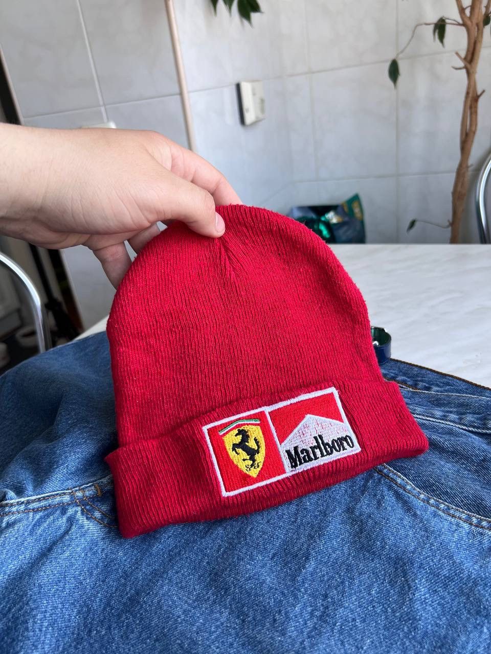 Marlboro Marlboro Ferrari Racing vintage red beanie hat rare Size ONE SIZE - 2 Thumbnail