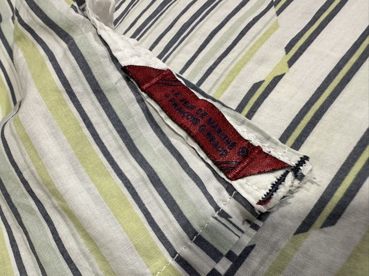 If Six Was Nine × Japanese Brand × Marithe + Francois Girbaud 🔥Sixk Y2K Martha Francois Girbaud Striped Shirt Size US M / EU 48-50 / 2 - 8 Thumbnail