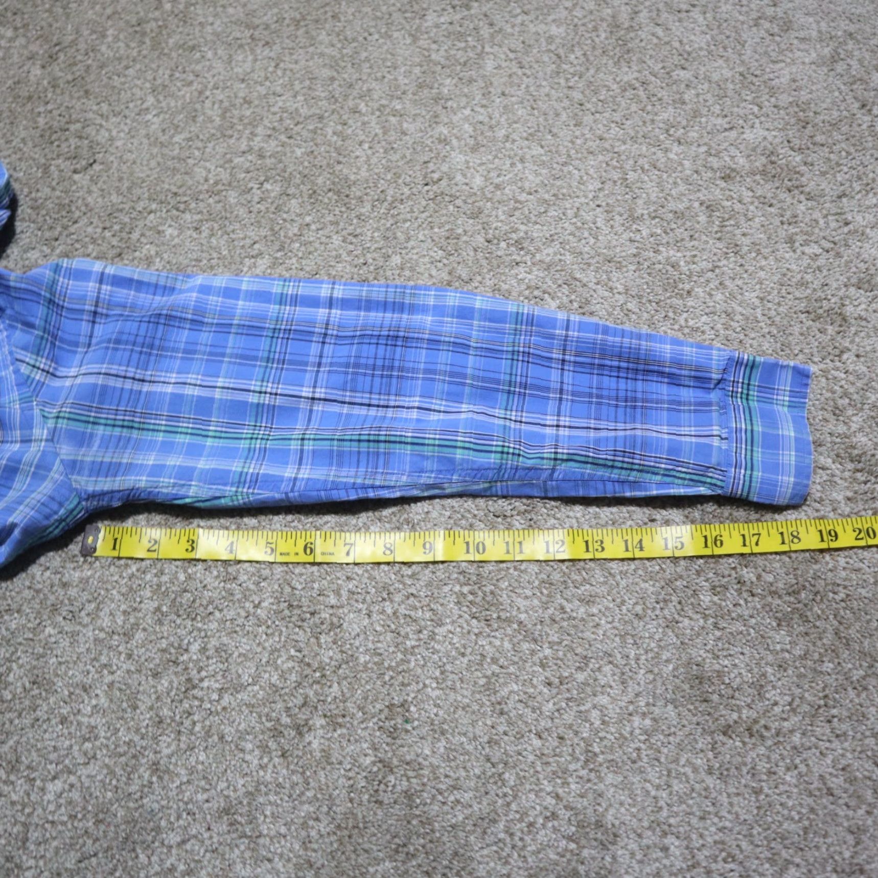 Vintage SADDLBRED Blue Plaid Button-Up Shirt Long Sleeve Men’s Medium Cotton Size US M / EU 48-50 / 2 - 6 Thumbnail