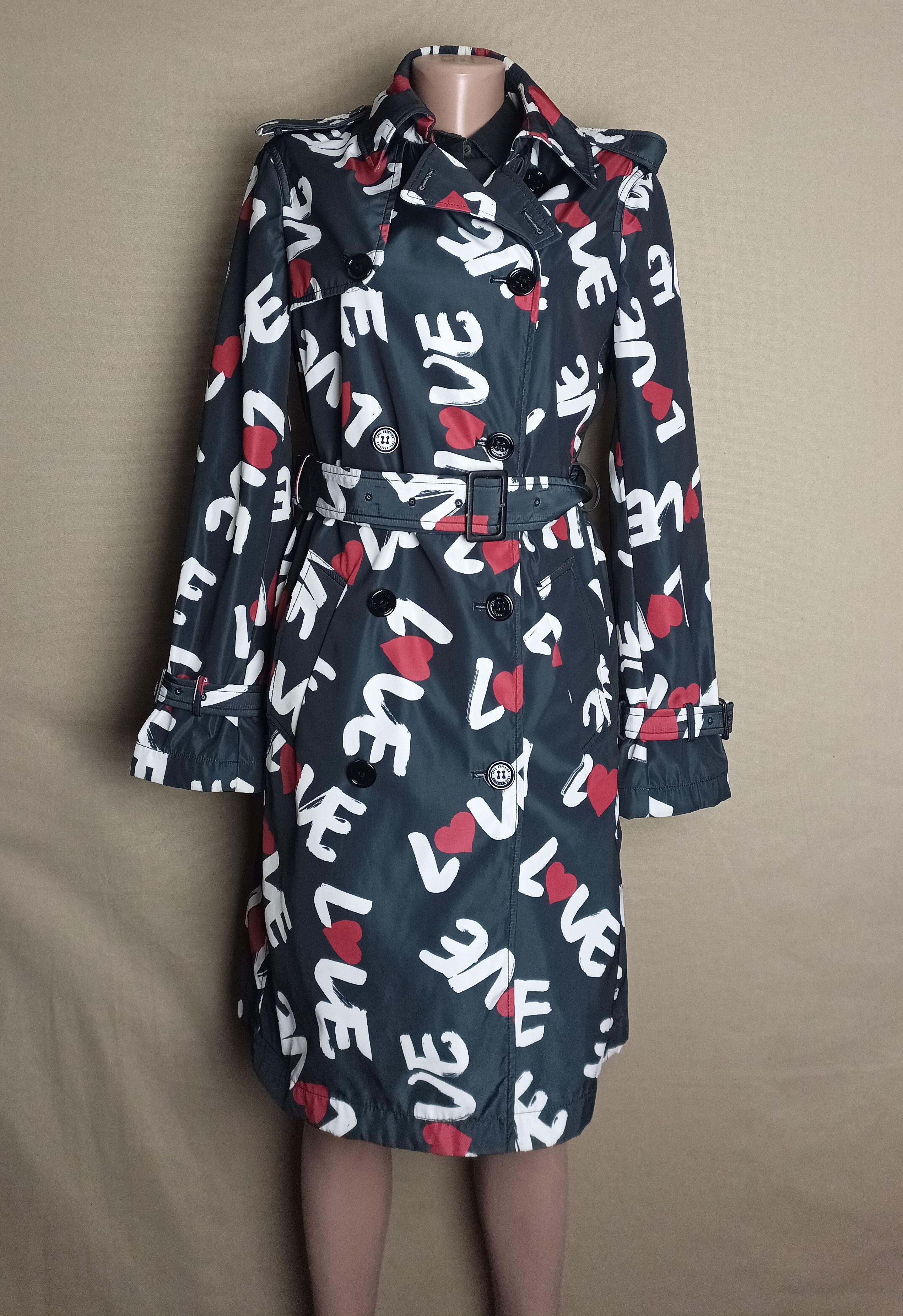 Love Moschino × Moschino Love Moschino Women Trench Coat Love Logo Size IT42 US6 Size M / US 6-8 / IT 42-44 - 1 Thumbnail