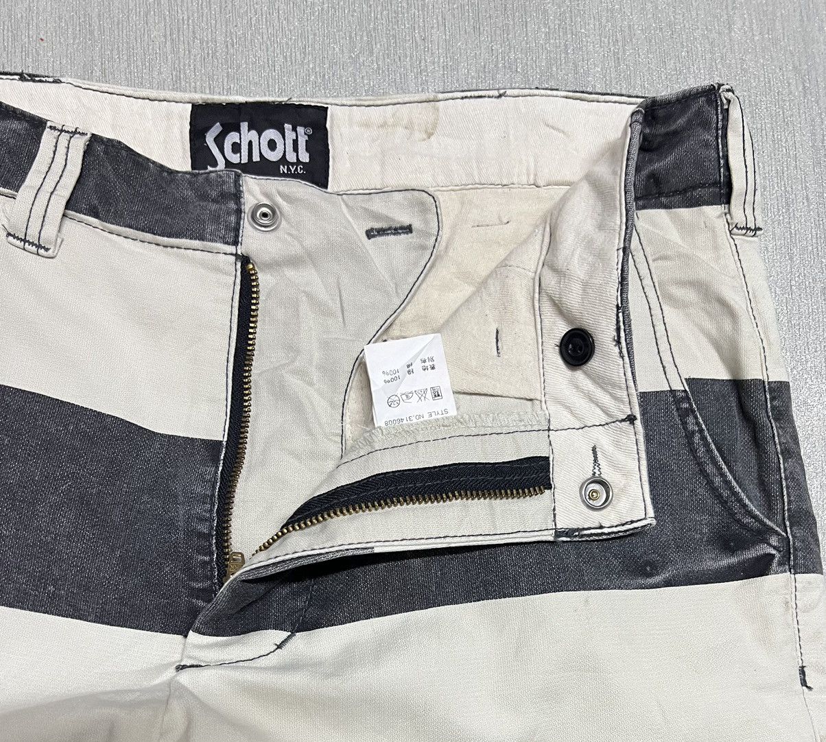 Schott 🔥HOT DROPS🔥 Vintage Trousers Prison Schott Short Pants Size US 32 / EU 48 - 9 Thumbnail
