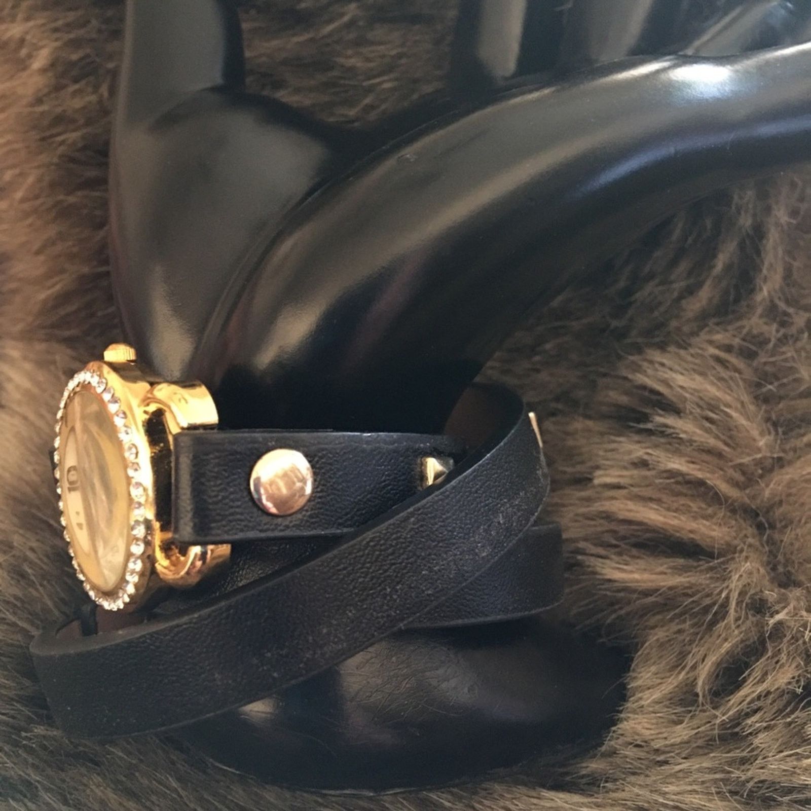 Jewelry Ladies genuine leather long strap wrap watch Size ONE SIZE - 6 Thumbnail