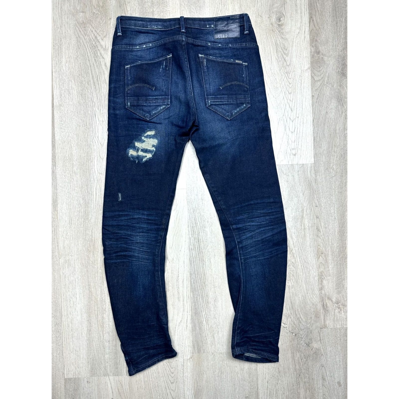 G-Star G-Star Arc Jeans Womens Kate Tapered Denim Pants Size 25 Blue Slim Regular Cotton Denim 3D Arc Size 42" / US 20 - 7 Thumbnail