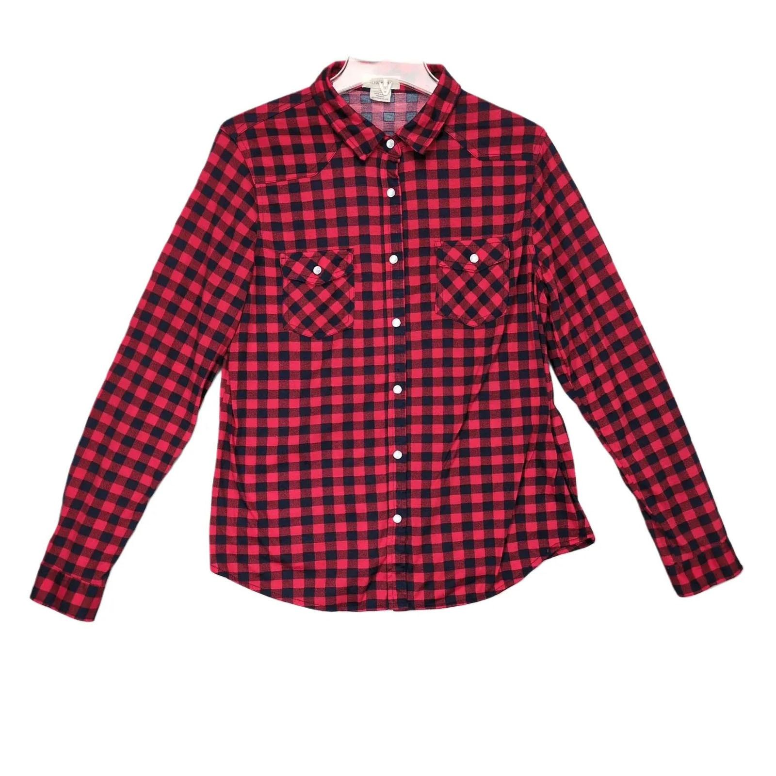 Passport Passport Women's XL Buffalo Plaid Pearl Snap Western Shirt Size XL / US 12-14 / IT 48-50 - 1 Thumbnail
