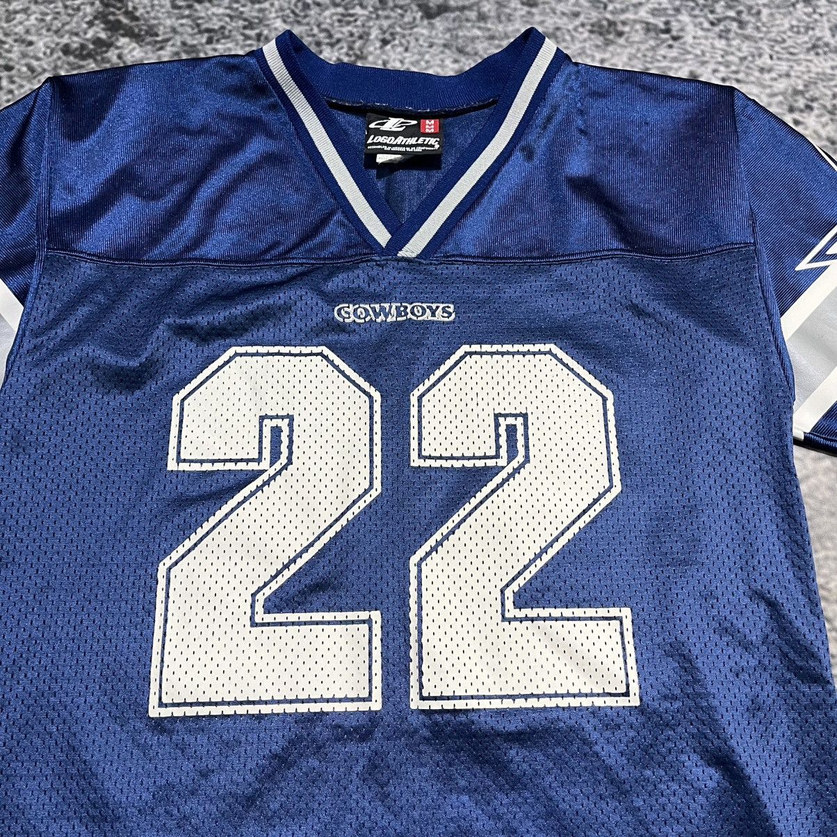 Logo Athletic VINTAGE 90s EMMITT SMITH #22 DALLAS COWBOYS JERSEY XS Size US XS / EU 42 / 0 - 5 Thumbnail