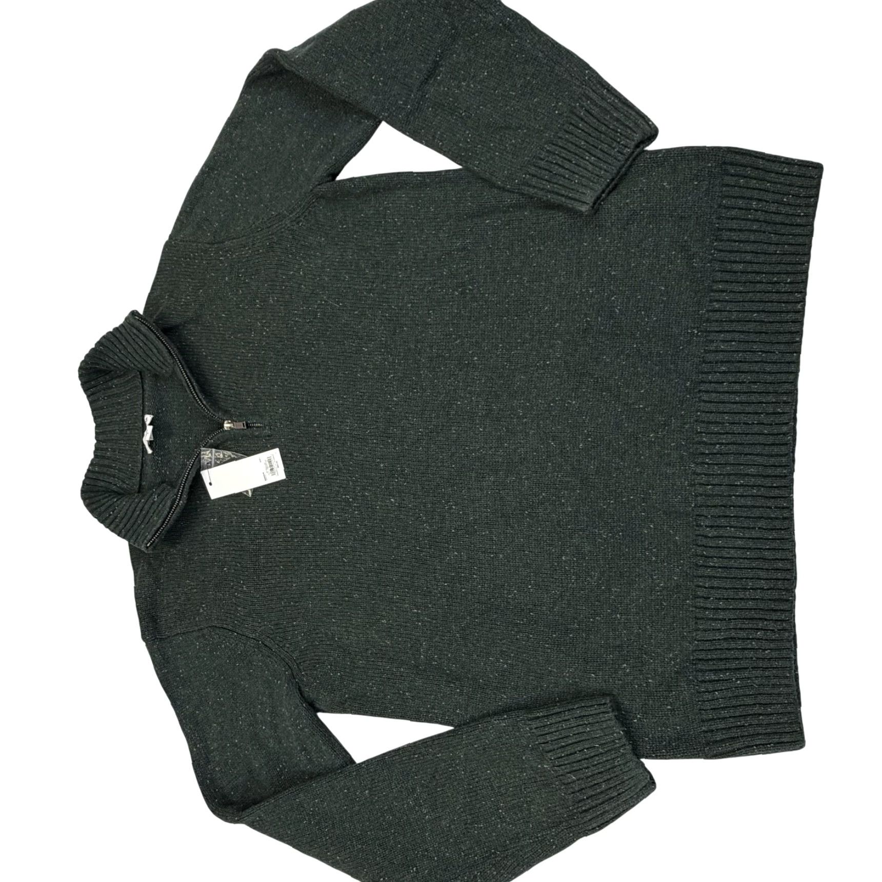 Vintage Sonoma Sweater Mens Large Green Quarter Zip Mock Neck Knit Pullover Casual Size US L / EU 52-54 / 3 - 2 Thumbnail