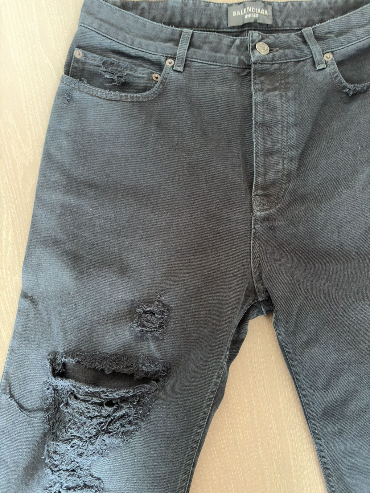 Balenciaga Balenciaga Medium Fit Distressed Jeans Size US 32 / EU 48 - 7 Thumbnail