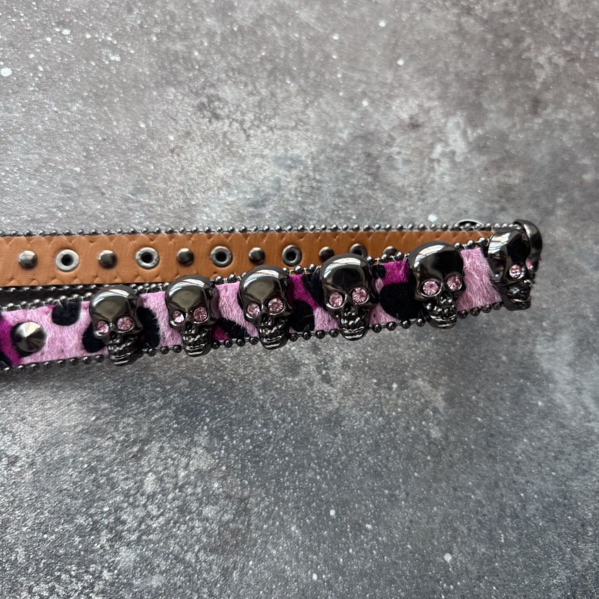 Hysteric Glamour Amazing Y2K Skull Spikes BB Simon Style Unisex Belt Size ONE SIZE - 6 Thumbnail