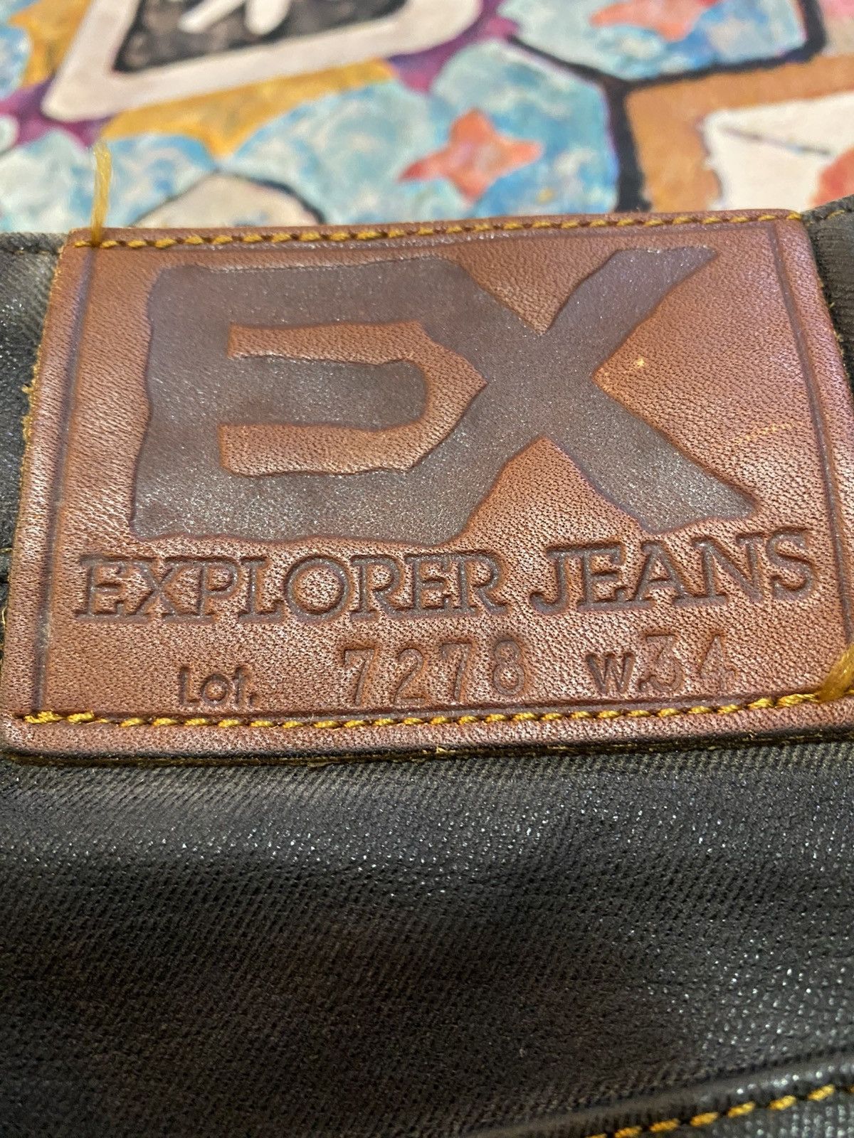 Japanese Brand × Leather × Vintage Vintage Explorer Riding Jeans Leather Lot 7278 Made Japan Size US 32 / EU 48 - 10 Thumbnail