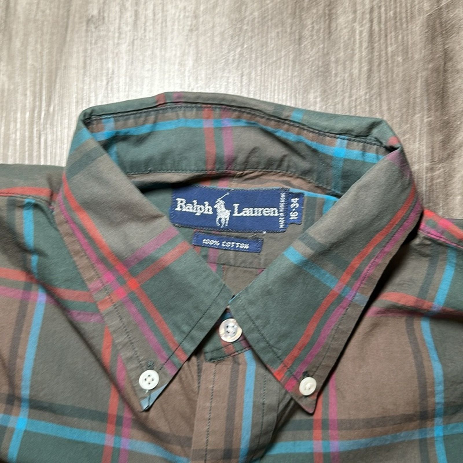 Ralph Lauren Ralph Lauren Long Sleeve Button Down - 16 34 (Large) Size US L / EU 52-54 / 3 - 5 Thumbnail