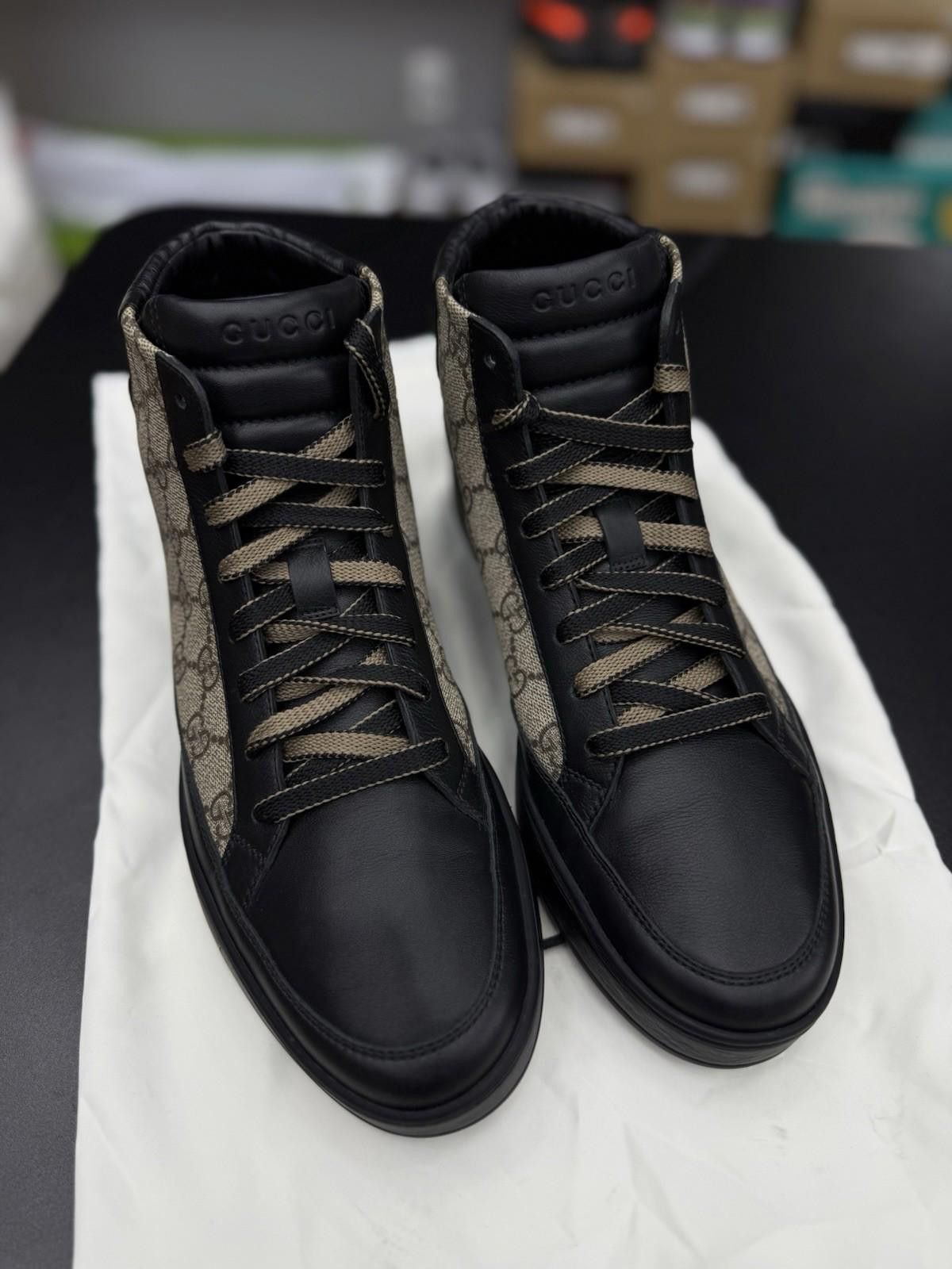 Gucci Authentic Gucci GG Monogram Logo Leather Sneakers 7.5G/8US Size US 8 / EU 41 - 7 Thumbnail