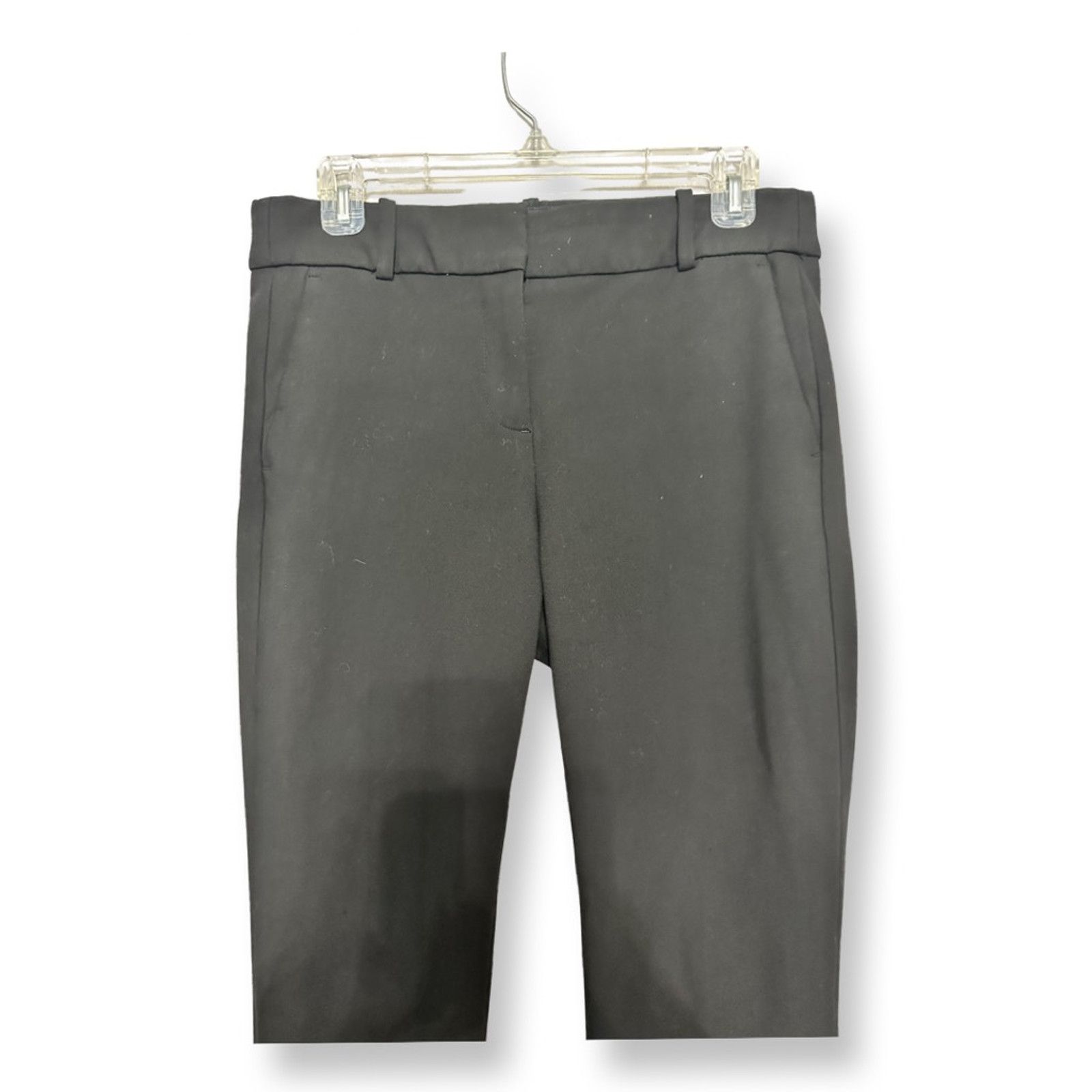 J.Crew J Crew Career Pants Black Flat Front Skinny Stretch Pockets6 Size 28" / US 6 / IT 42 - 2 Thumbnail