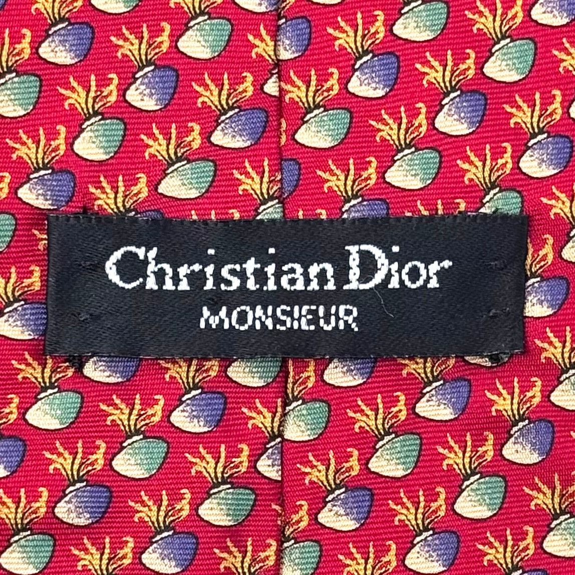 Christian Dior Monsieur Christian Dior Vase Pattern Tie Size ONE SIZE - 2 Thumbnail
