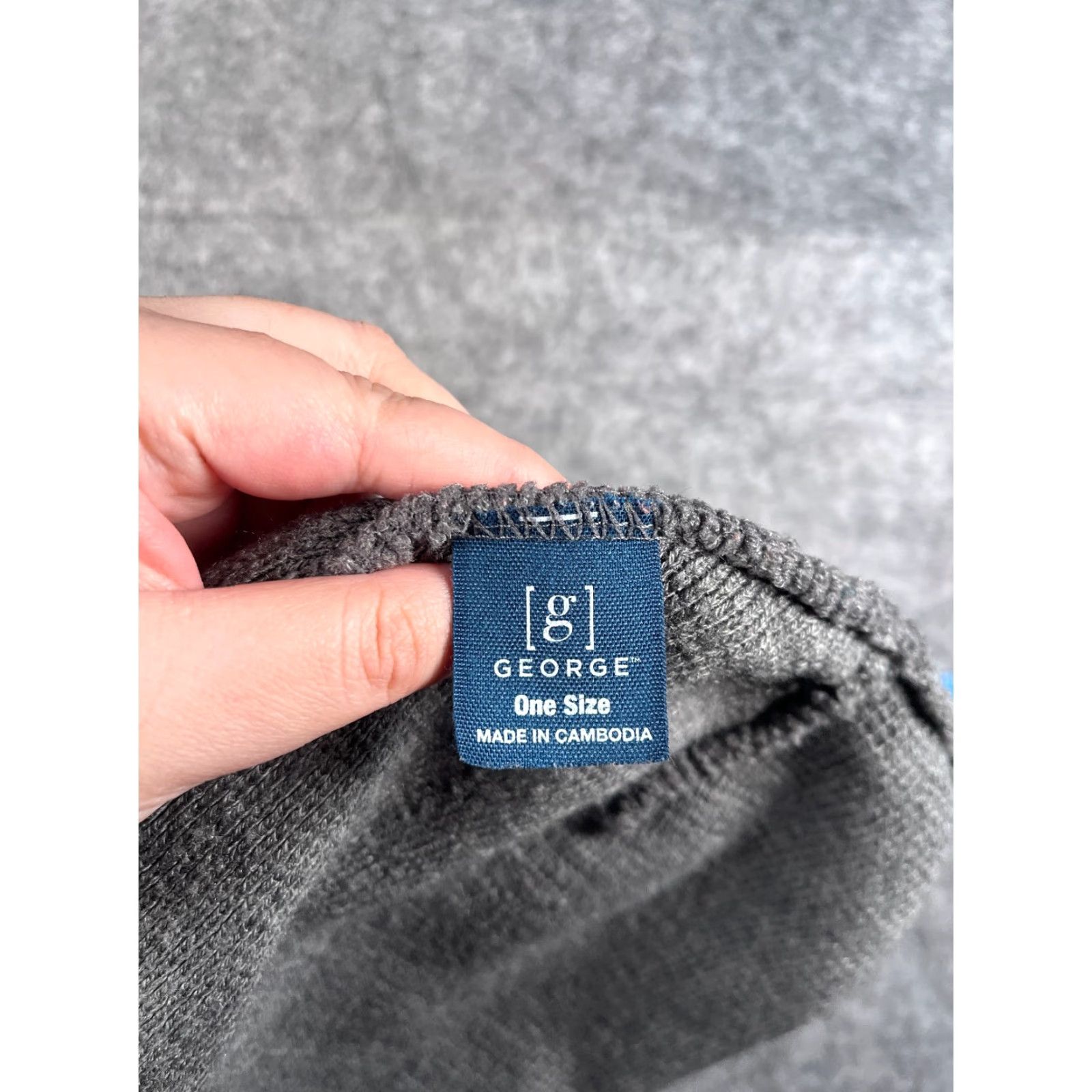 George GEORGE Beanie Toque Adult One Size Gray Knit Acrylic Ski Outdoor Hat Unisex Womens Mens Winter Winter Accessory Size ONE SIZE - 7 Thumbnail