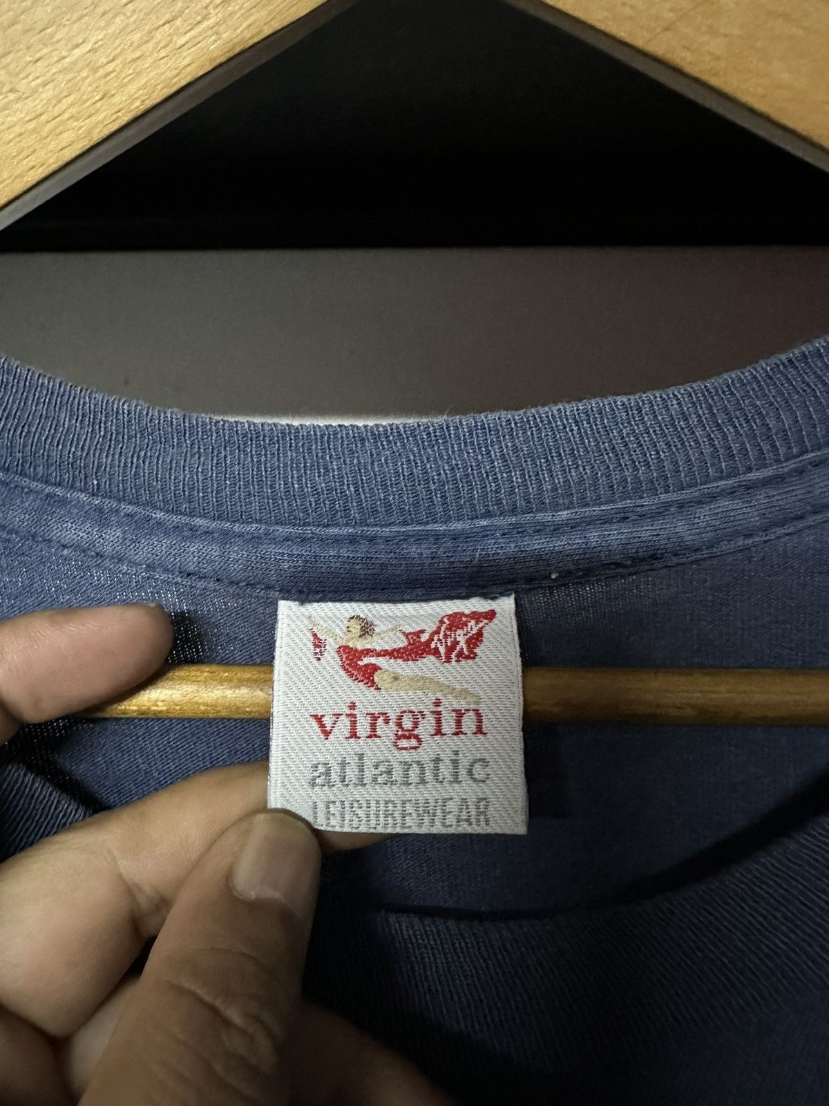 Band Tees × Vintage Vintage 90s Fly Virgin Altantic Record Faded Tee Size US XXL / EU 58 / 5 - 4 Thumbnail
