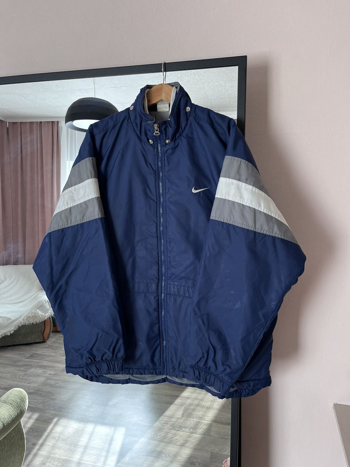 Nike Vintage Nike Nylon Track Jacket Big Logo Y2K Oversized Boxy Size US L / EU 52-54 / 3 - 2 Thumbnail