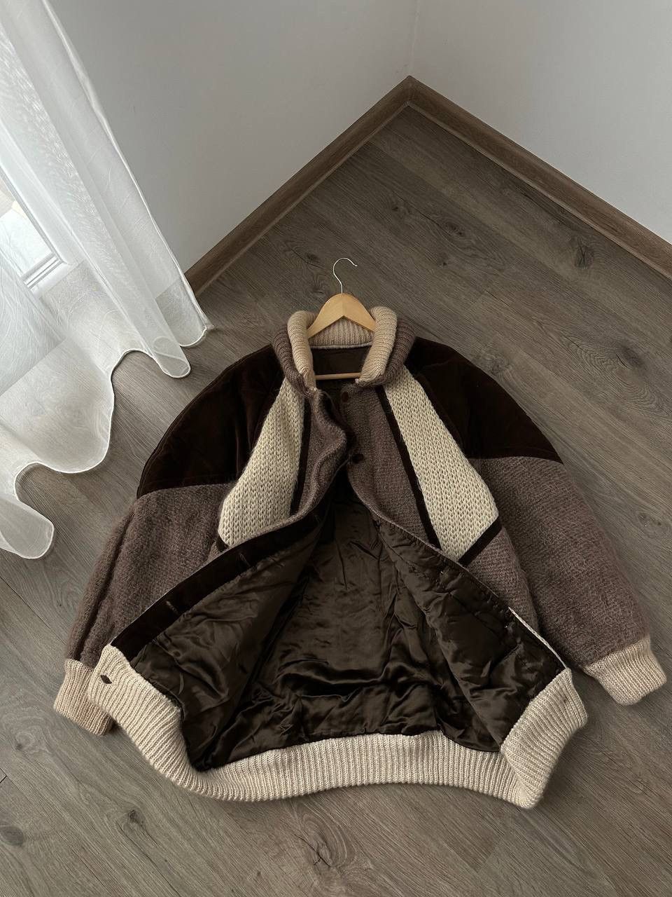Japanese Brand × Les Copains × Vintage Vintage Japanese Mohair Alpaca Beige Les Copains Jacket Size US L / EU 52-54 / 3 - 9 Thumbnail