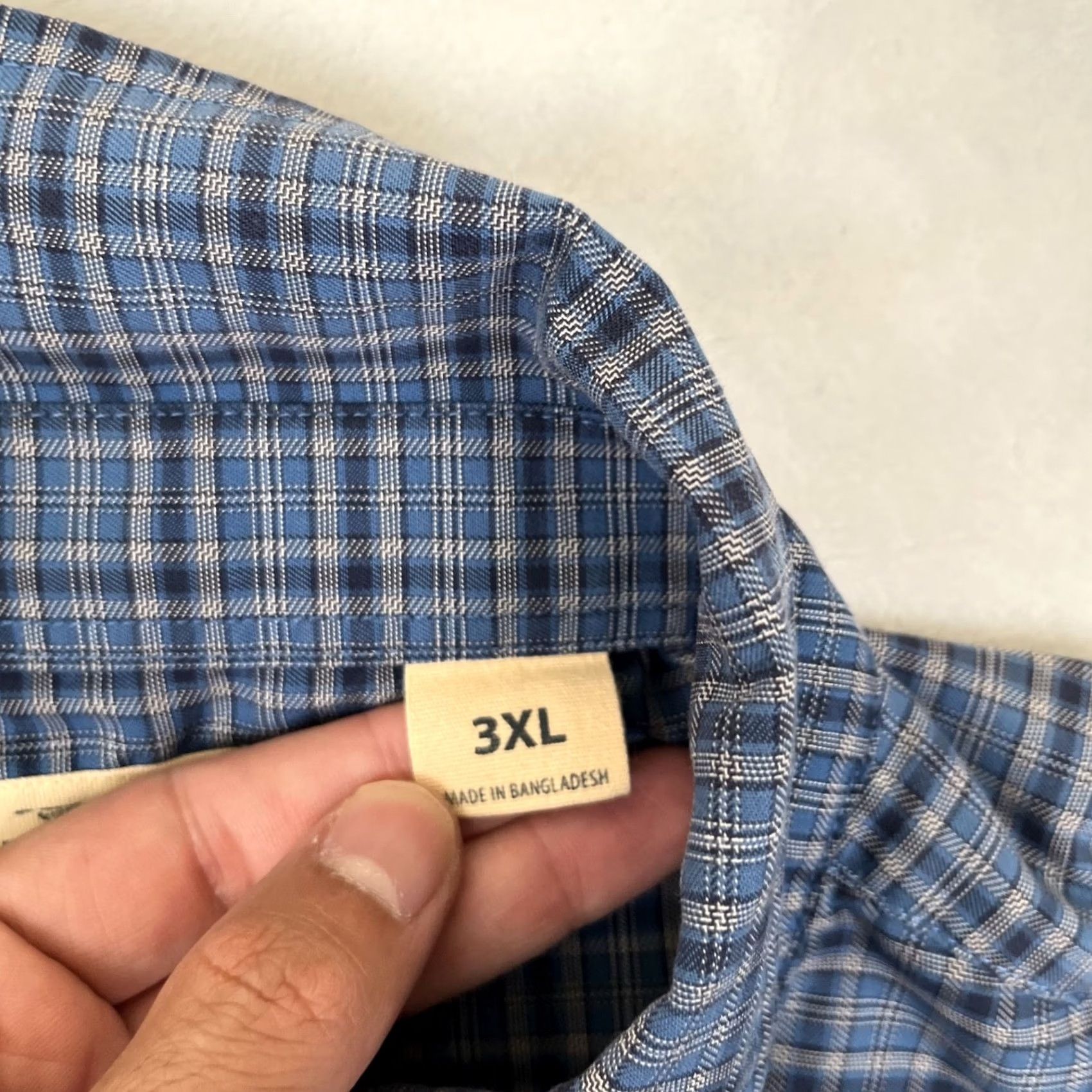 Vintage RedHead Long Sleeve Button Up Shirt Mens 3XL Blue Plaid Casual Work Size US XXL / EU 58 / 5 - 4 Thumbnail