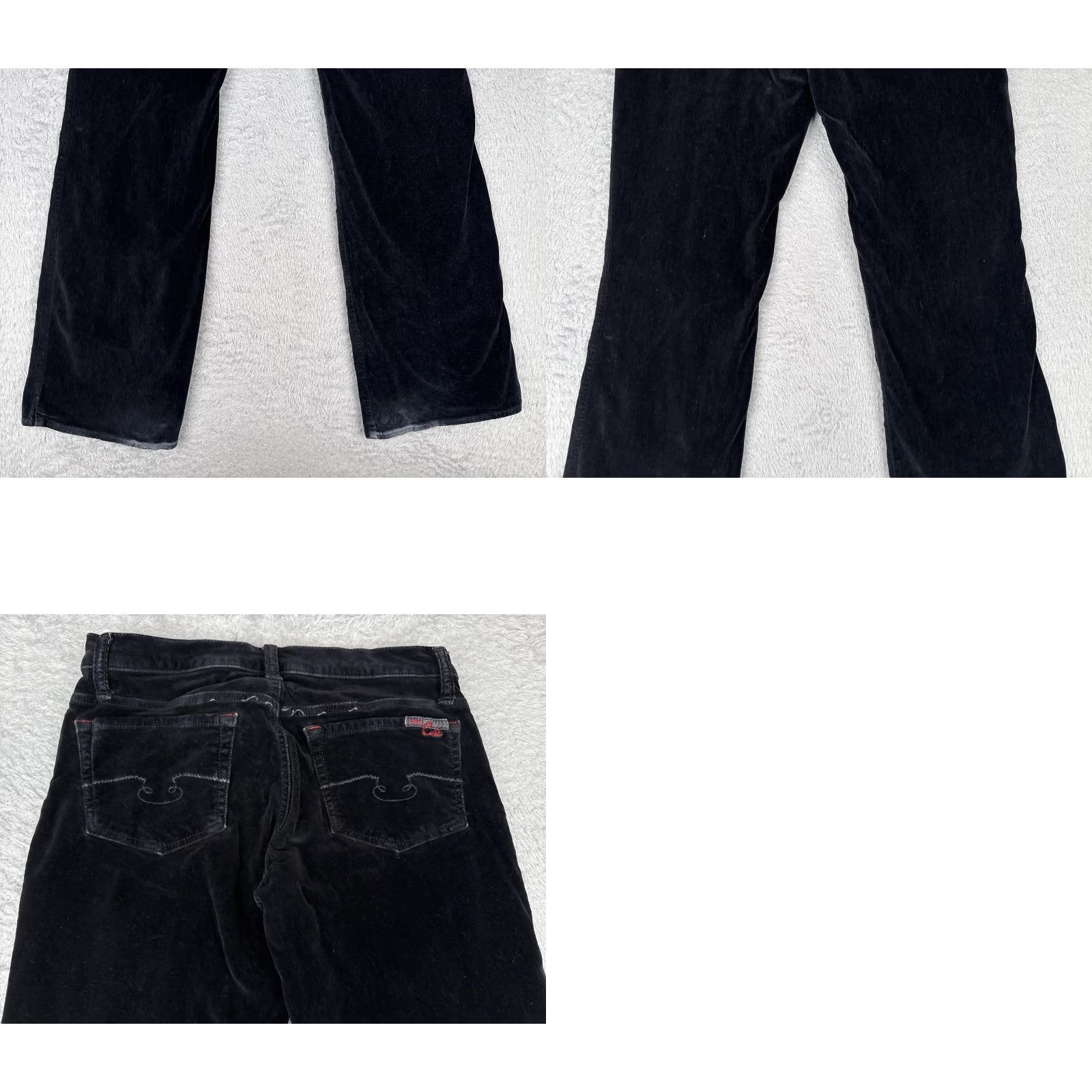 Velvet Blue Cult Jeans Womens 27 Black Velvet Weaver Straight Leg 5 Pocket Stretch Size 27" / US 4 / IT 40 - 10 Thumbnail
